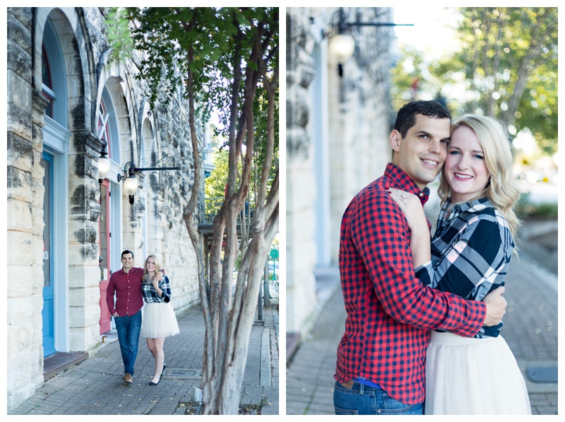 Downtown Georgetown, Texas Fall Engagement Pictures