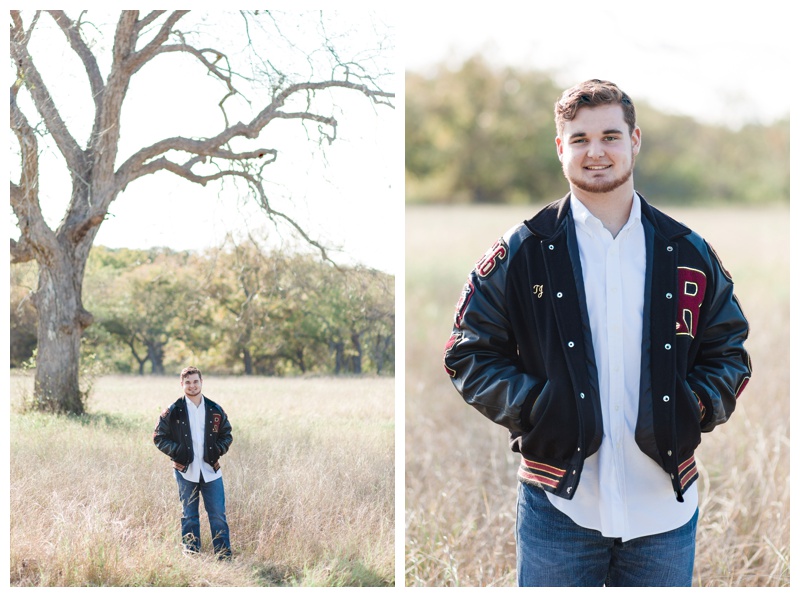 Guy Senior Portrait at Berry Springs Park in Georgetown, Texas