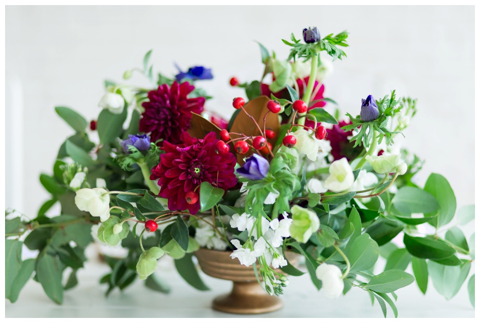 Stems Floral Design Holiday Arrangement at One Eleven East in Hutto, Texas