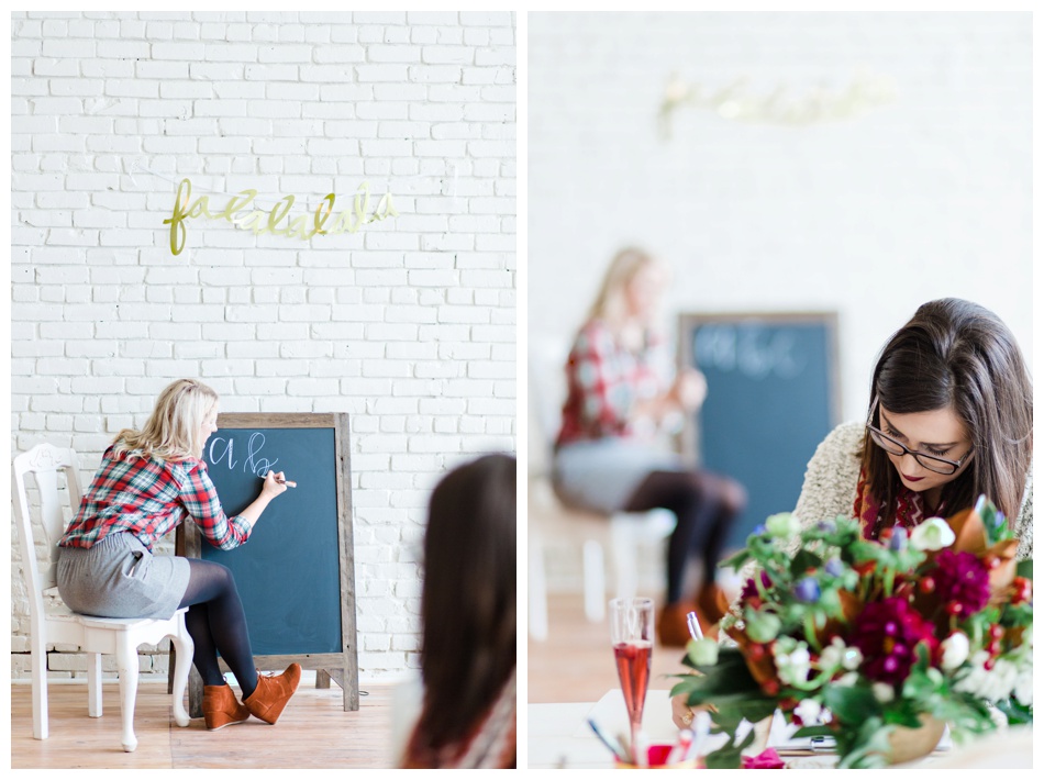 Chalkfulloflove Handlettering 101 Workshop at One Eleven East in Hutto, Texas