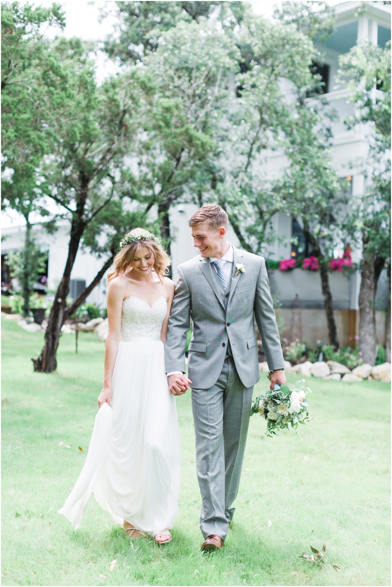 Texas Hill Country Wedding Bride and Groom Portrait