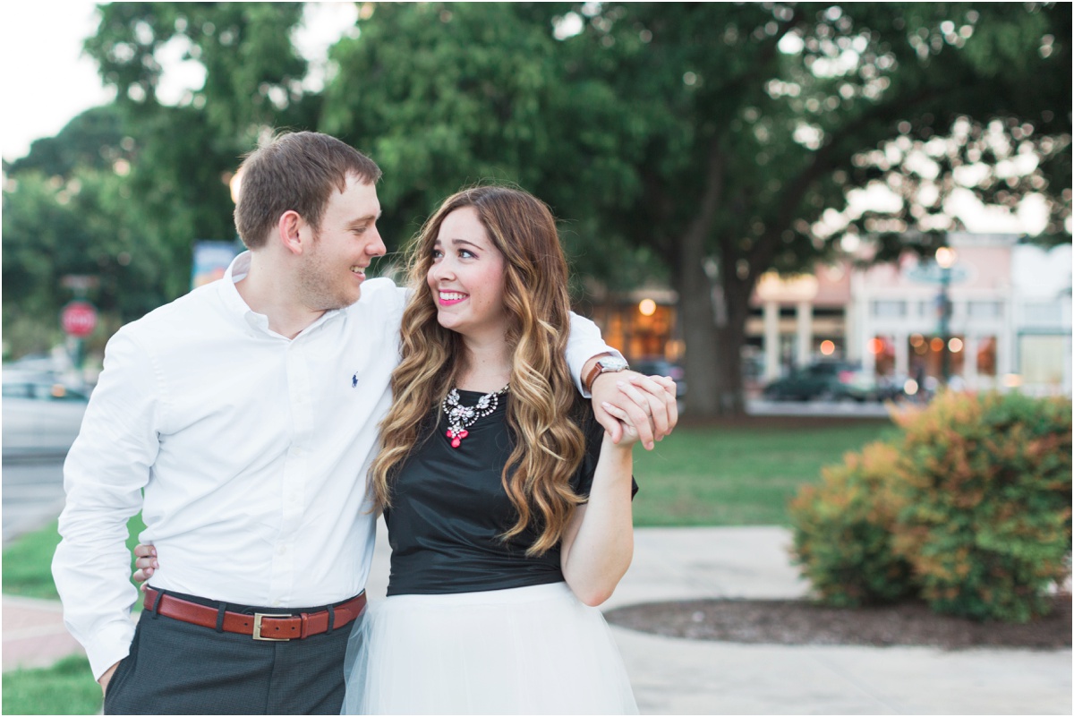 downtown engagement session photo