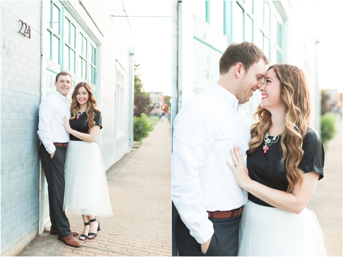 downtown engagement session photo